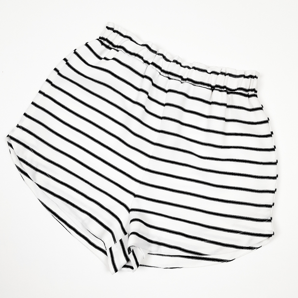 Honey Punch Linen Striped Shorts